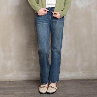 【perng yuh 芃諭名品】率性追尋 中藍丹寧 微喇叭褲(2024 SS Collection｜3A春夏系列)