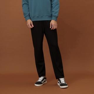 【GIORDANO 佐丹奴】男裝彈力長褲 EASYCARE系列(09 標誌黑)
