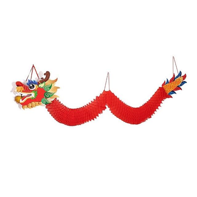 新年佈置祥龍擺尾200cm新年裝飾1入(過年 春節 派對 氣球 佈置 新年 布置)