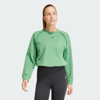 【adidas 愛迪達】長袖上衣 大學T 吸濕排汗 女 IT9198