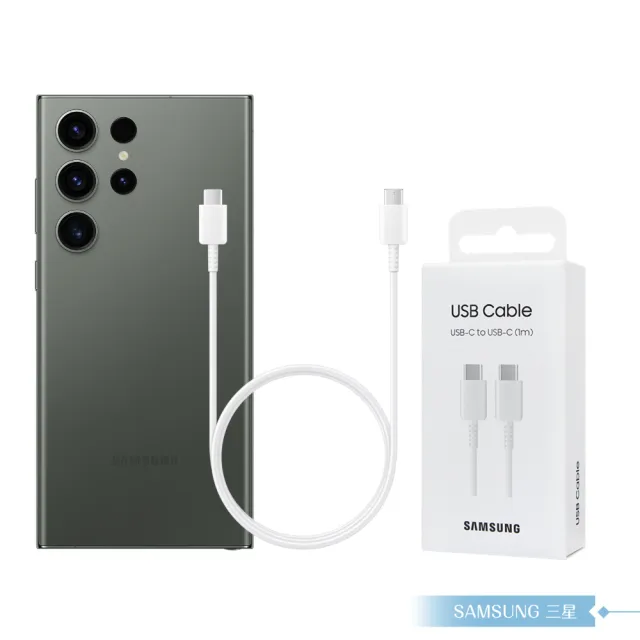 【Samsung 三星】原廠公司貨EP-DA705 3A 雙Type C傳輸線1m -白(for S25 S24系列)