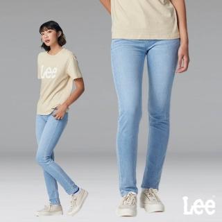 【Lee 官方旗艦】女裝 牛仔褲 / 涼感 409 中腰合身小直筒 淺藍洗水 / Jade Fusion 系列(LB317036600)