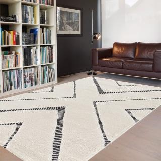 【範登伯格】比利時 FARA 3D浮雕簡約地毯-菱線(200x290cm)