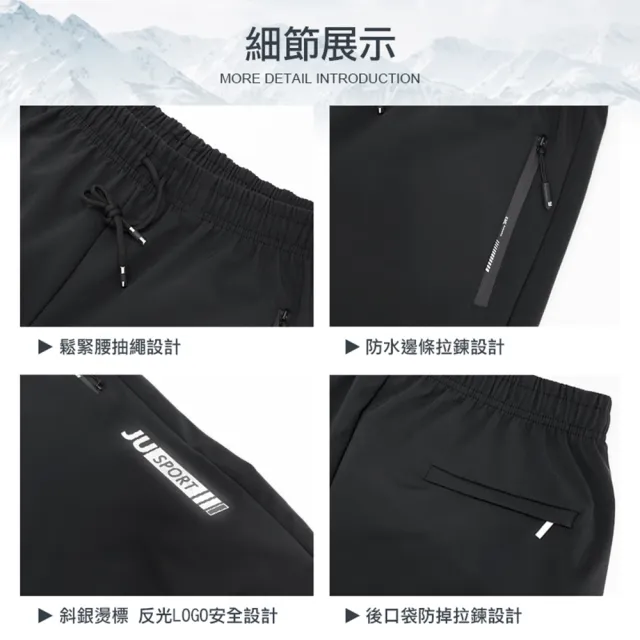 【JU SHOP】買一送一!SGS認證男女軟殼防寒 加絨保暖衝鋒褲 防潑水 休閒褲 長褲(全站最低價/防寒/抗寒)