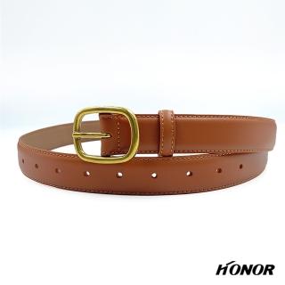 【HONOR 山形屋】:HONOR經典款霧面皮革皮帶-卡其/綠/黑