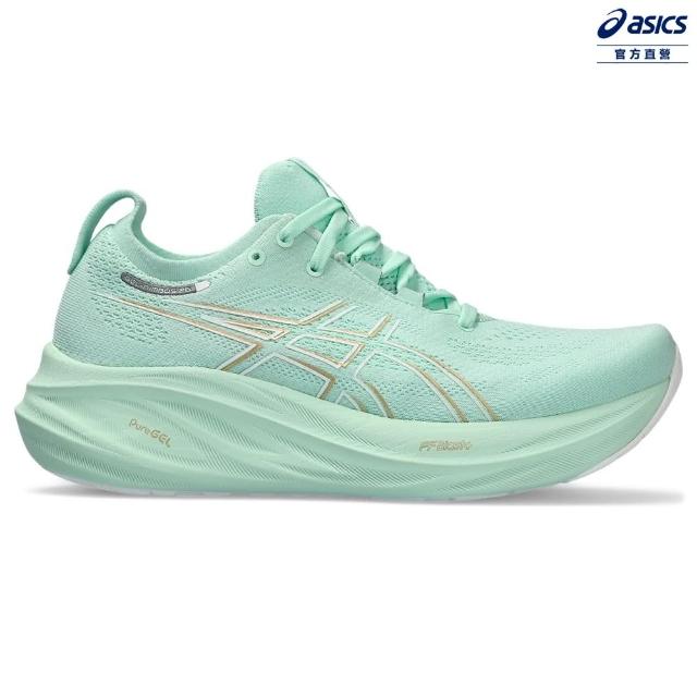 【asics 亞瑟士】GEL-NIMBUS 26-D 女款 寬楦 緩衝 慢跑鞋(1012B602-300)