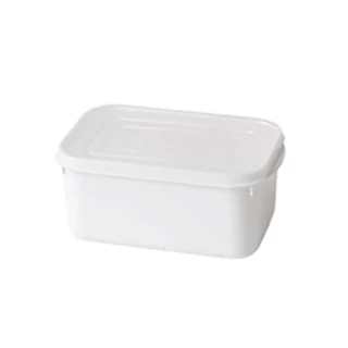 【COLOR ME】700ML日式純白保鮮盒(密封盒 保鮮盒 收納盒 便當盒 塑料盒 分裝盒 食品收納盒 飯盒 儲物盒)