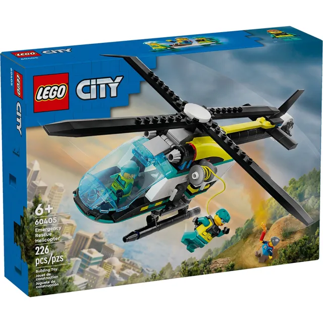 【LEGO 樂高】LT60405 城市系列 - 緊急救援直升機