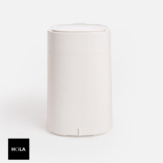 【HOLA】感應雙供電塑膠垃圾桶10L白