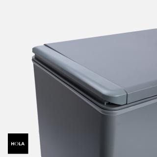 【HOLA】EKO按壓式塑膠垃圾桶40L 灰