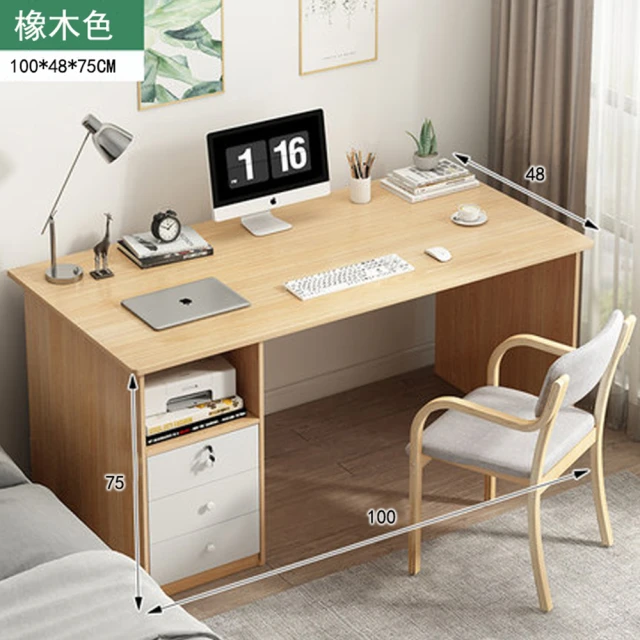 BODEN 曼珊4尺L型書櫃+工作書桌組合(F款-2.7尺二