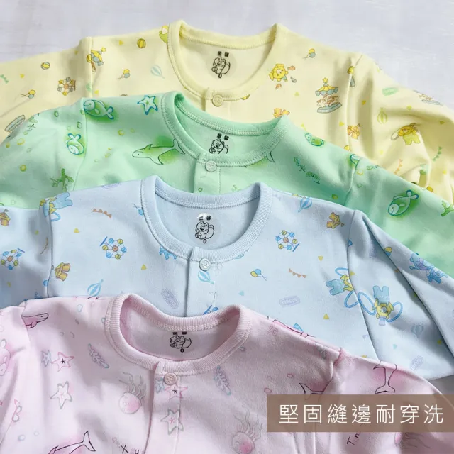 【Oluna 歐露娜】童馨 寶寶中厚棉長袍 連身衣(新生兒長袍 秋冬長袍 寶寶長袍 寶寶睡衣 小童睡衣)