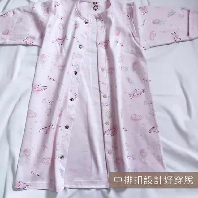 【Oluna 歐露娜】童馨 寶寶中厚棉長袍 連身衣(新生兒長袍 秋冬長袍 寶寶長袍 寶寶睡衣 小童睡衣)
