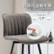 【E-home】Jada捷達直紋個性工業吧台椅-坐高74cm 2色可選(高腳椅 網美 工業風 酒吧椅)