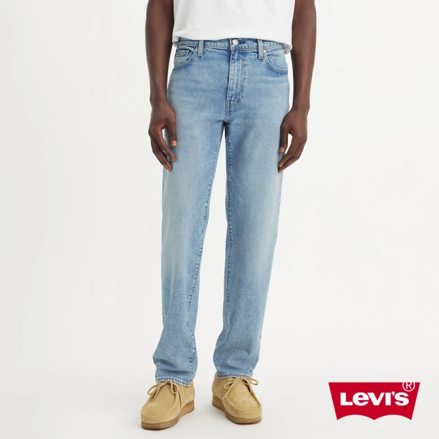 LEVIS 男款 上寬下窄 502舒適窄管牛仔褲 / 淺藍水