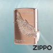 【Zippo官方直營】愛情之翼-玫瑰金-防風打火機(美國防風打火機)
