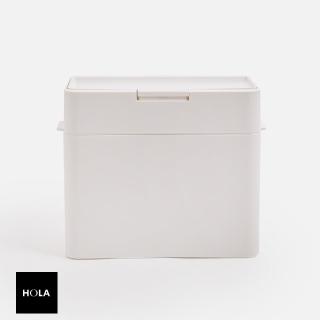 【HOLA】日本Like-it 密封防臭按壓式垃圾桶 9.5L 白