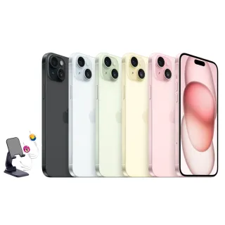 【Apple】iPhone 15(256G/6.1吋)(迪士尼三合一線+支架組)