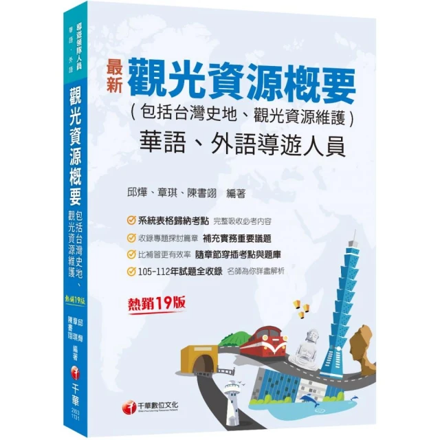 2024【試題實務情境化】導遊觀光資源概要分類題庫〔七版〕（