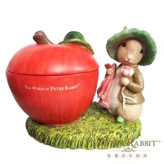 【英國比得兔Petter Rabbit】班傑明蘋果置物罐(擺飾 鑰匙零錢 糖果盤 入厝禮品 收納盒 poly)
