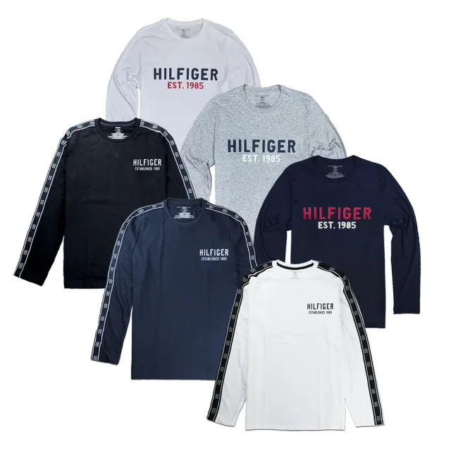 【TOMMY HILFIGER】TY大學T/經典長袖/T恤/滿版(多款可選)