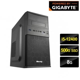 【技嘉平台】犀牛戰士i512207 六核影音文書機(i5-12400/H610/8G DDR4/500G SSD/550W)