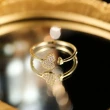 【925 STARS】純銀925戒指 葫蘆戒指/純銀925微鑲美鑽招福雙葫蘆造型開口戒 戒指(3色任選)