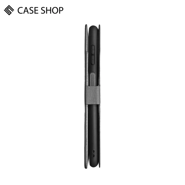 【CASE SHOP】Samsung A15 前收納側掀皮套-黑(內襯卡片夾層 翻蓋站立)