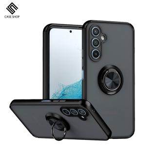 【CASE SHOP】Samsung A15 指環支架站立保護殼-黑(360度可調整式支架、一秒輕鬆追劇)