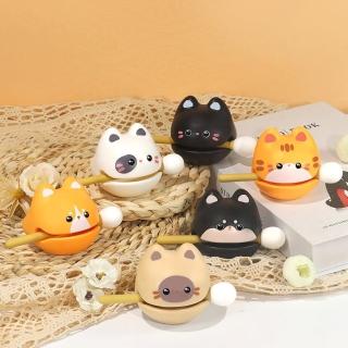 【KM MUSIC】可愛動物木魚 造型木魚 節奏樂器(功德+1 功德木魚 打擊樂器 貓咪造型 狗狗造型 奧福樂器)