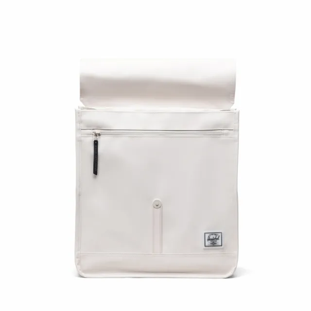 【Herschel】官方直營 City Mid 後背包 防水版 輕量 拉鍊 磁扣 收納 典雅白 14L