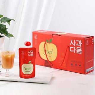 【韓味不二】韓國原裝 100%蘋果汁120ml*20入禮盒X1盒(送禮推薦/節日禮盒/春節禮盒)