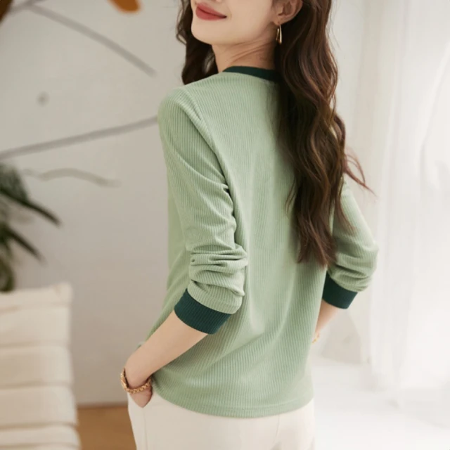 NEW BALANCE NB 長袖上衣 女 Polo衫 美規