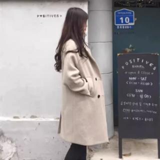 【ONEY 歐妮】★長版大領軍裝外套(過膝/大衣/女裝)