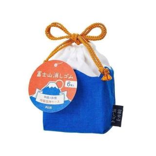 【PLUS】青赤 富士山橡皮擦限定組合(富士山 擦子 橡皮擦 療癒 創意 文青 樂趣 話題 日本 擦拭)