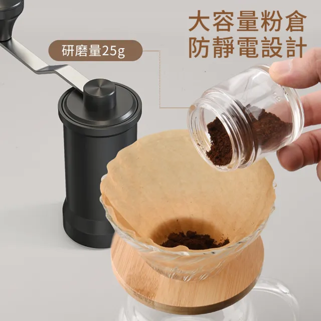【Cooksy】家用小型咖啡研磨機 咖啡豆手磨機(手磨豆機/磨粉機)