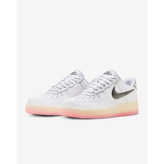 【NIKE 耐吉】休閒鞋 運動鞋 龍年特別款 W AIR FORCE 1 07 SE PRM 女鞋 白粉(FZ5741191)