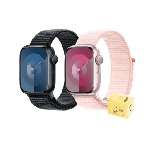 寶可夢充電組【Apple】Apple Watch S9 GPS 45mm(鋁金屬錶殼搭配運動型錶環)