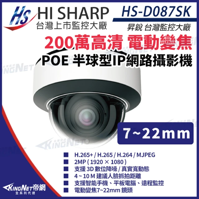 KINGNET 昇銳 HS-D087SK 200萬 7-22