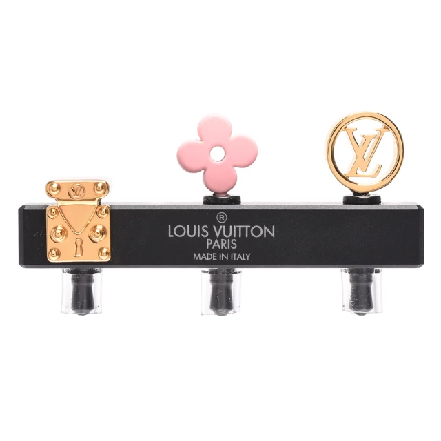 Louis Vuitton 路易威登 M60904經典Monogram圖騰造型手機防塵耳機塞組(一組3件)