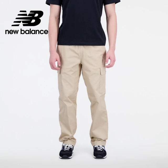 NEW BALANCE NB 大口袋鬆緊工裝長褲_男性_卡其色_MP31526INC(美版 版型偏大)