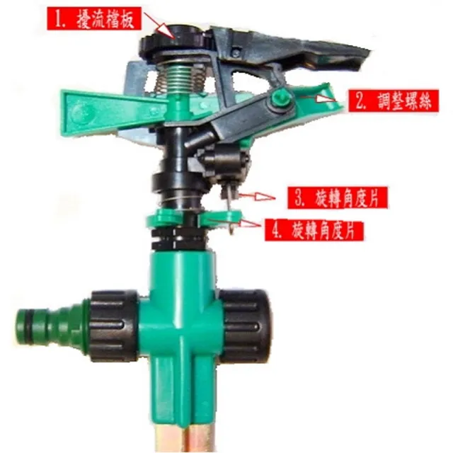 【灑水達人】4分塑膠鳥型噴頭灑水器6入(綠)