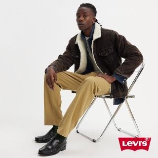 【LEVIS 官方旗艦】男款 Chino工作休閒褲 / 後袋蓋摩登設計 / 卡其 熱賣單品 A5753-0013