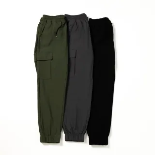 【Last Taiwan Jeans】超彈力機能布料 側袋束口工作褲﹝4色﹞(黑、軍綠、鐵灰、墨綠)