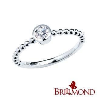 【BRILLMOND JEWELRY】18K白金 10分 天然鑽石 風采鑽戒(主石10分 18K白金台)