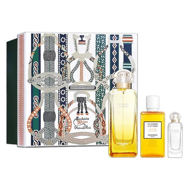 【Hermes 愛馬仕】Un Jardin a Cythere 希瑟花園禮盒-淡香水100ml+7.5ml+沐浴露40ml(專櫃公司貨)