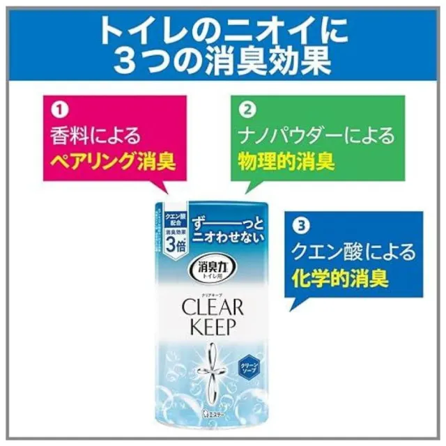 【雞仔牌】CLEAR KEEP 消臭力 3倍檸檬酸奈米消臭芳香劑  400ml(平行輸入 3倍消臭力淨化空氣)