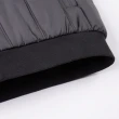 【ROBERTA 諾貝達】秋冬男裝   黑色防潑水鋪棉外套-奢華保暖的皮草(台灣製)