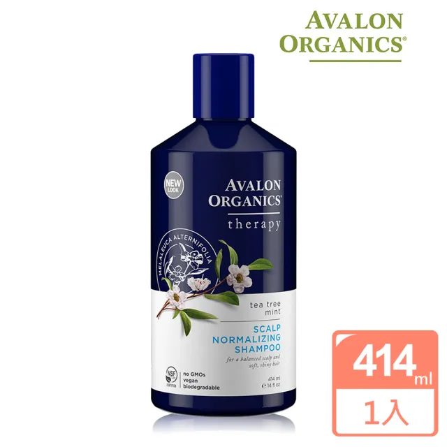 【AVALON ORGANICS】茶樹薄荷頭皮調理精油洗髮精(414ml/14oz)