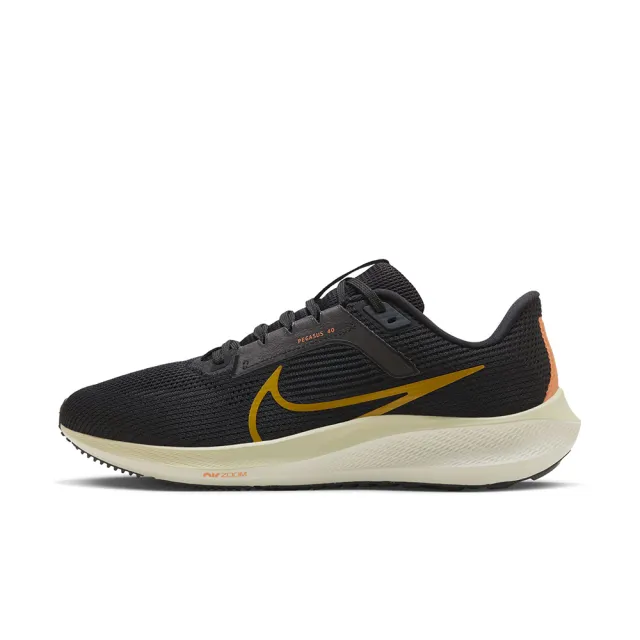 【NIKE 耐吉】慢跑鞋 男鞋 運動鞋 小飛馬 緩震 AIR ZOOM PEGASUS 40 黑金 HF0732-070